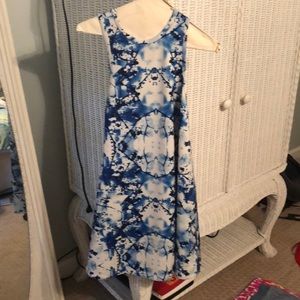 Patterned sleeveless slip dress